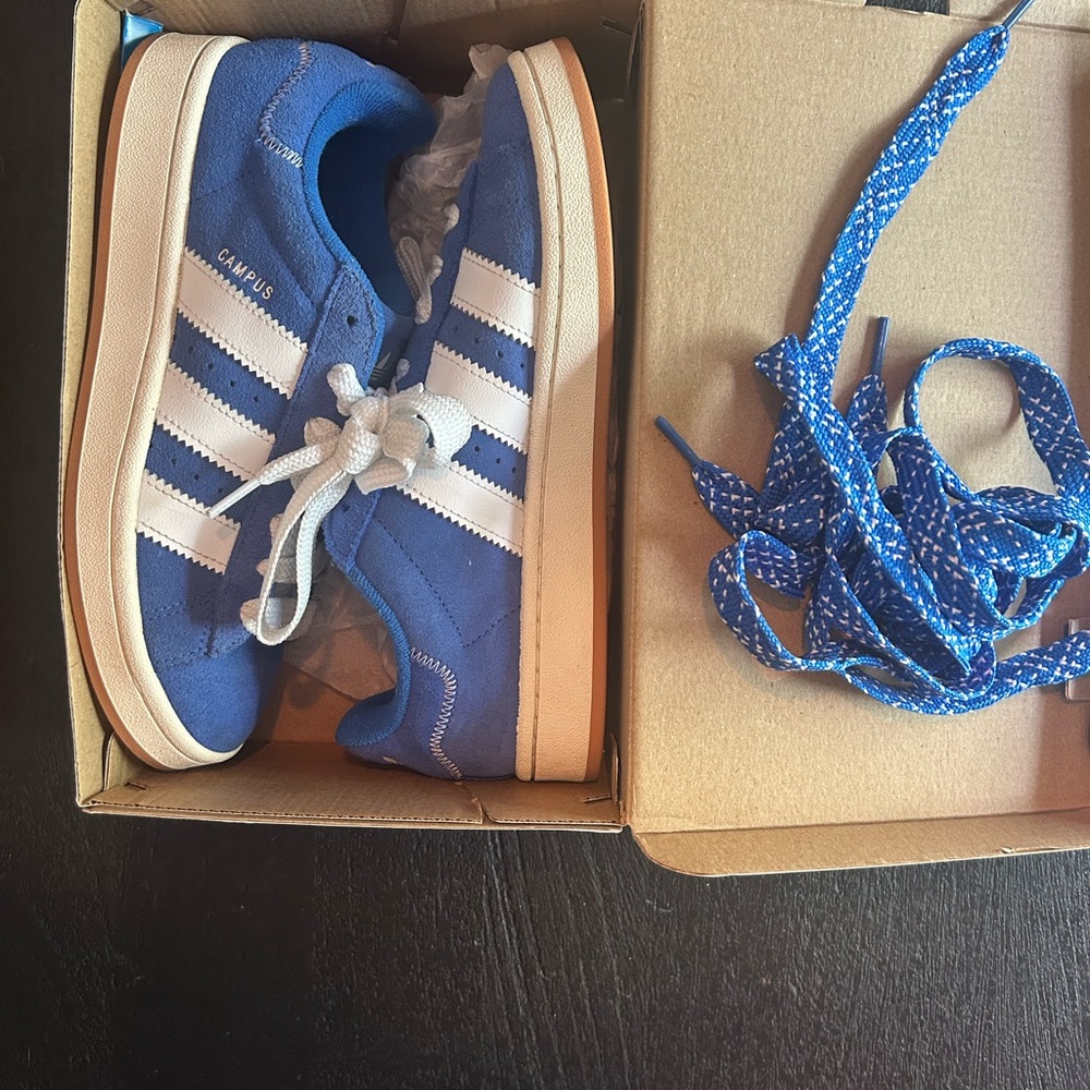 Adidas Campus Blue and White Sneakers women size 8